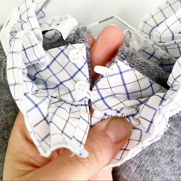 Sandro Carone Sweater Grey Wool Ruffle neck Small - Picture 8 of 9